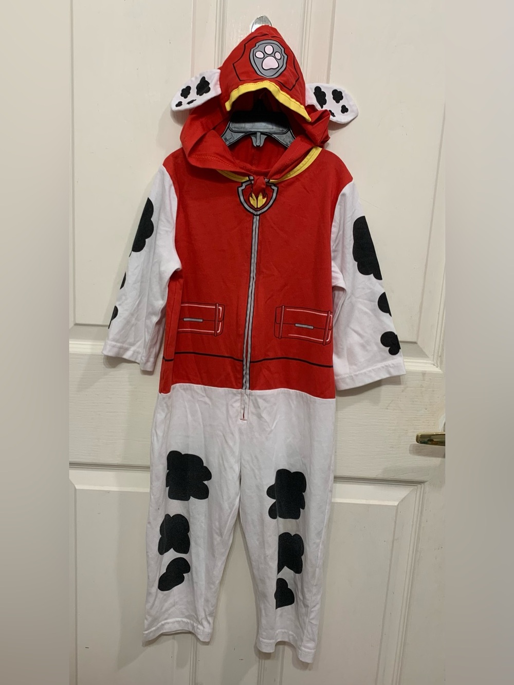 Nickelodeon Paw Patrol Marshall 2T Childs Cosplay Hooded Coverall. 3970